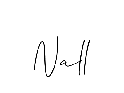 You should practise on your own different ways (Allison_Script) to write your name (Nall) in signature. don't let someone else do it for you. Nall signature style 2 images and pictures png