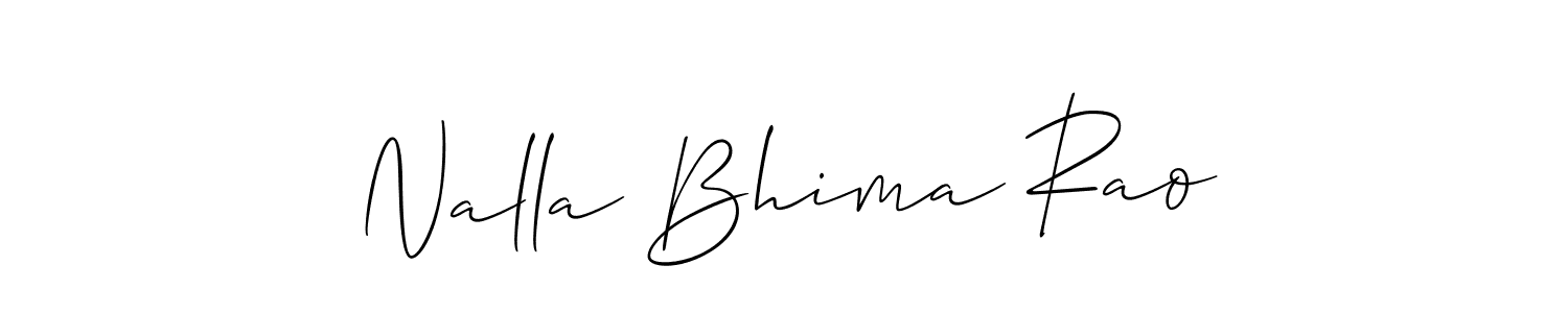 Once you've used our free online signature maker to create your best signature Allison_Script style, it's time to enjoy all of the benefits that Nalla Bhima Rao name signing documents. Nalla Bhima Rao signature style 2 images and pictures png