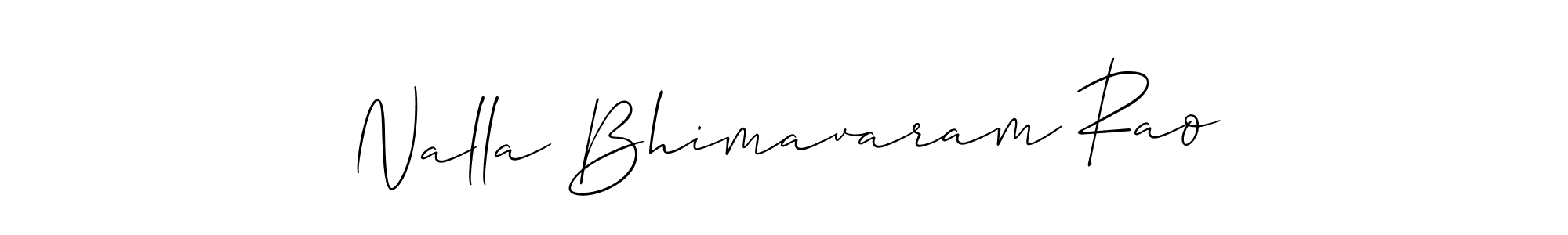 Here are the top 10 professional signature styles for the name Nalla Bhimavaram Rao. These are the best autograph styles you can use for your name. Nalla Bhimavaram Rao signature style 2 images and pictures png