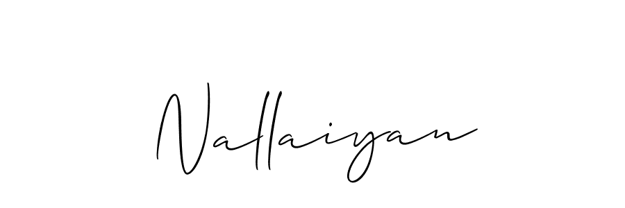 Design your own signature with our free online signature maker. With this signature software, you can create a handwritten (Allison_Script) signature for name Nallaiyan. Nallaiyan signature style 2 images and pictures png