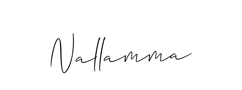 Best and Professional Signature Style for Nallamma. Allison_Script Best Signature Style Collection. Nallamma signature style 2 images and pictures png