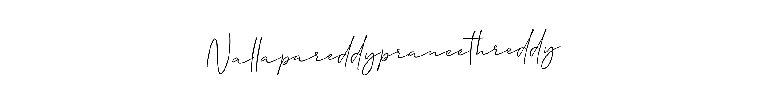 Similarly Allison_Script is the best handwritten signature design. Signature creator online .You can use it as an online autograph creator for name Nallapareddypraneethreddy. Nallapareddypraneethreddy signature style 2 images and pictures png