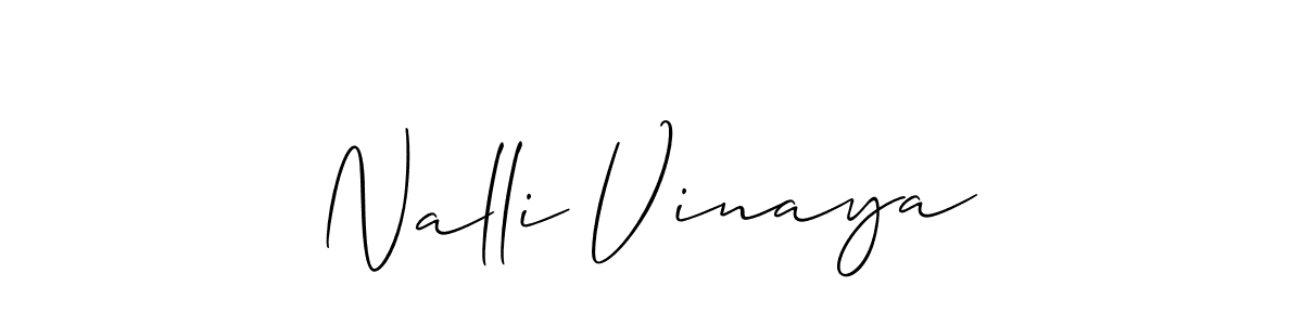 Also You can easily find your signature by using the search form. We will create Nalli Vinaya name handwritten signature images for you free of cost using Allison_Script sign style. Nalli Vinaya signature style 2 images and pictures png