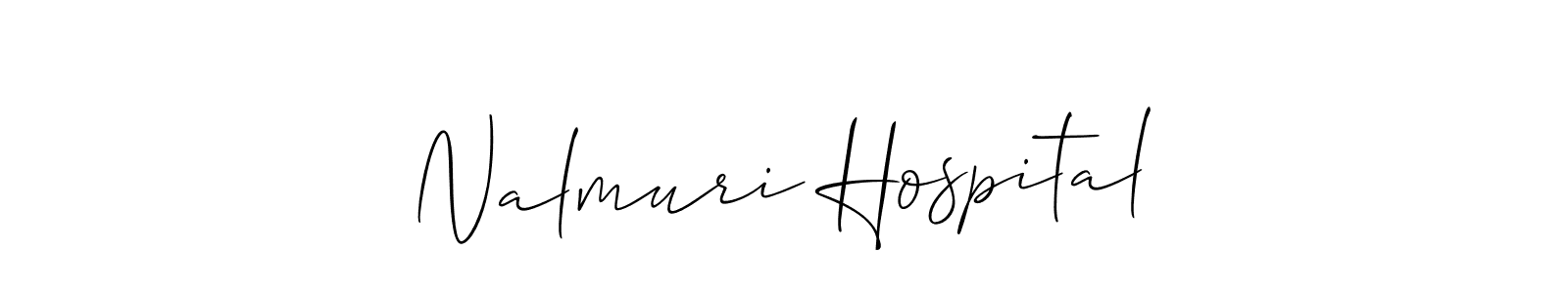 Create a beautiful signature design for name Nalmuri Hospital. With this signature (Allison_Script) fonts, you can make a handwritten signature for free. Nalmuri Hospital signature style 2 images and pictures png