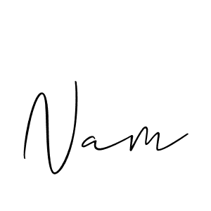 Also You can easily find your signature by using the search form. We will create Nam name handwritten signature images for you free of cost using Allison_Script sign style. Nam signature style 2 images and pictures png