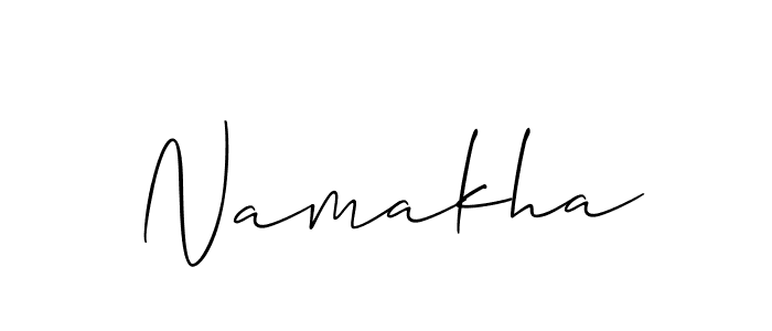 How to Draw Namakha signature style? Allison_Script is a latest design signature styles for name Namakha. Namakha signature style 2 images and pictures png