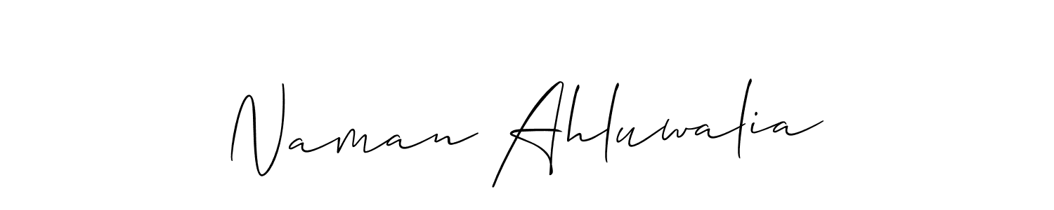 if you are searching for the best signature style for your name Naman Ahluwalia. so please give up your signature search. here we have designed multiple signature styles  using Allison_Script. Naman Ahluwalia signature style 2 images and pictures png