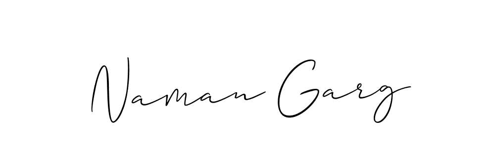 Create a beautiful signature design for name Naman Garg. With this signature (Allison_Script) fonts, you can make a handwritten signature for free. Naman Garg signature style 2 images and pictures png