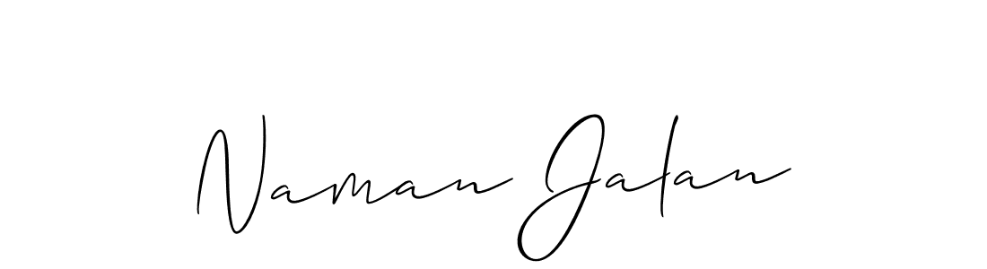 How to make Naman Jalan name signature. Use Allison_Script style for creating short signs online. This is the latest handwritten sign. Naman Jalan signature style 2 images and pictures png