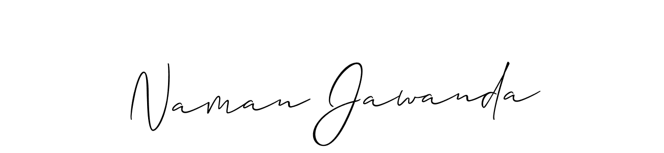 Also we have Naman Jawanda name is the best signature style. Create professional handwritten signature collection using Allison_Script autograph style. Naman Jawanda signature style 2 images and pictures png