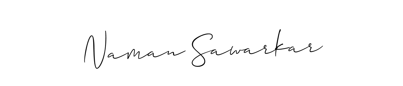 You should practise on your own different ways (Allison_Script) to write your name (Naman Sawarkar) in signature. don't let someone else do it for you. Naman Sawarkar signature style 2 images and pictures png