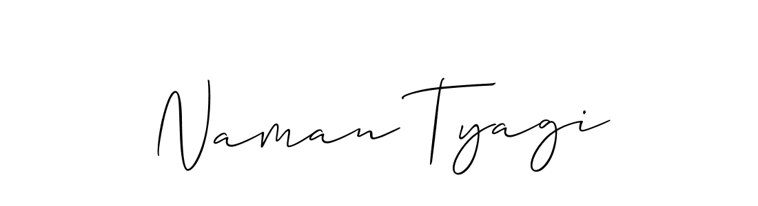 Also we have Naman Tyagi name is the best signature style. Create professional handwritten signature collection using Allison_Script autograph style. Naman Tyagi signature style 2 images and pictures png