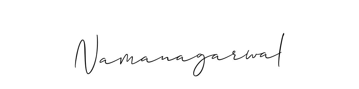 How to make Namanagarwal name signature. Use Allison_Script style for creating short signs online. This is the latest handwritten sign. Namanagarwal signature style 2 images and pictures png