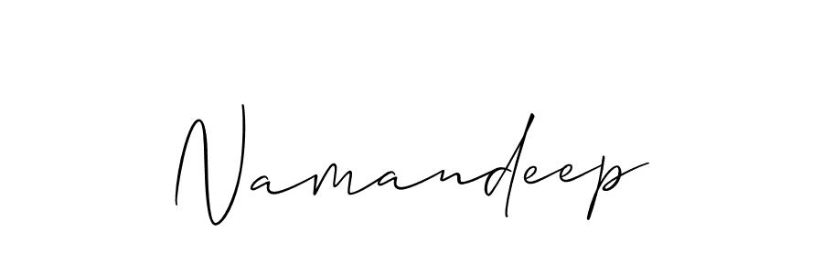 Namandeep stylish signature style. Best Handwritten Sign (Allison_Script) for my name. Handwritten Signature Collection Ideas for my name Namandeep. Namandeep signature style 2 images and pictures png
