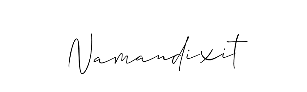 Also we have Namandixit name is the best signature style. Create professional handwritten signature collection using Allison_Script autograph style. Namandixit signature style 2 images and pictures png