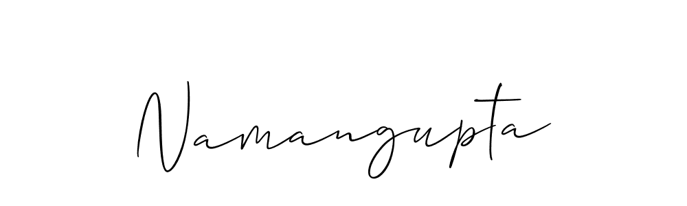 Similarly Allison_Script is the best handwritten signature design. Signature creator online .You can use it as an online autograph creator for name Namangupta. Namangupta signature style 2 images and pictures png