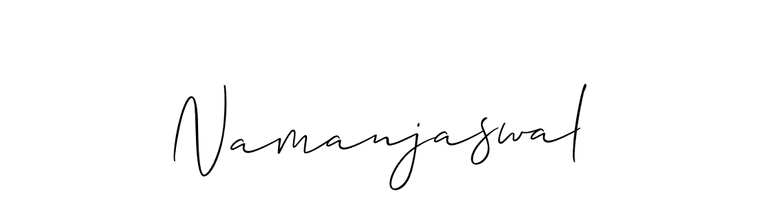 Make a short Namanjaswal signature style. Manage your documents anywhere anytime using Allison_Script. Create and add eSignatures, submit forms, share and send files easily. Namanjaswal signature style 2 images and pictures png