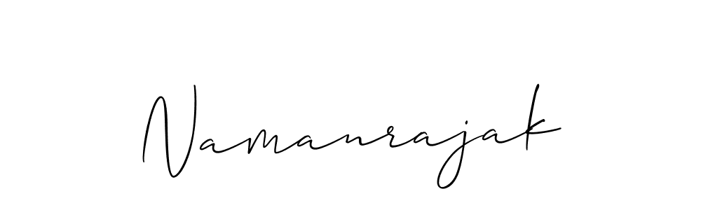 Make a short Namanrajak signature style. Manage your documents anywhere anytime using Allison_Script. Create and add eSignatures, submit forms, share and send files easily. Namanrajak signature style 2 images and pictures png