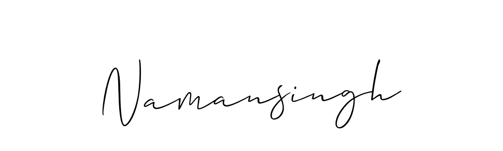 Namansingh stylish signature style. Best Handwritten Sign (Allison_Script) for my name. Handwritten Signature Collection Ideas for my name Namansingh. Namansingh signature style 2 images and pictures png