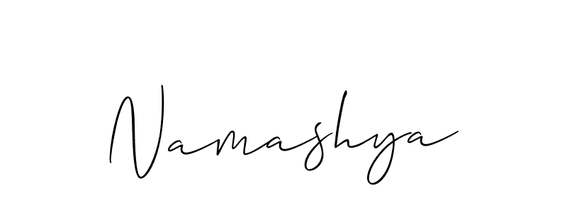 Also we have Namashya name is the best signature style. Create professional handwritten signature collection using Allison_Script autograph style. Namashya signature style 2 images and pictures png