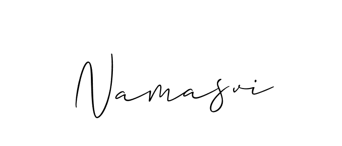 How to Draw Namasvi signature style? Allison_Script is a latest design signature styles for name Namasvi. Namasvi signature style 2 images and pictures png