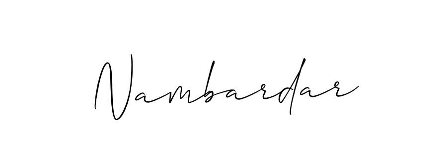 Similarly Allison_Script is the best handwritten signature design. Signature creator online .You can use it as an online autograph creator for name Nambardar. Nambardar signature style 2 images and pictures png