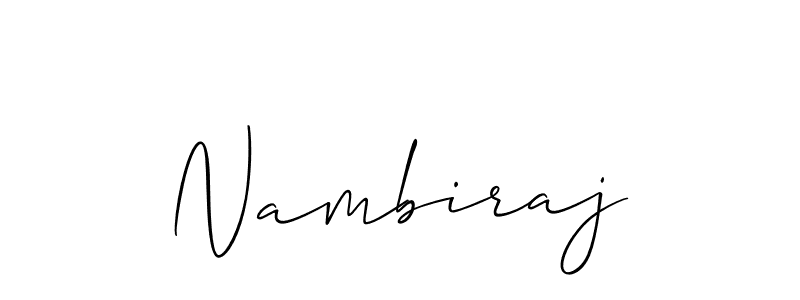 Make a beautiful signature design for name Nambiraj. Use this online signature maker to create a handwritten signature for free. Nambiraj signature style 2 images and pictures png