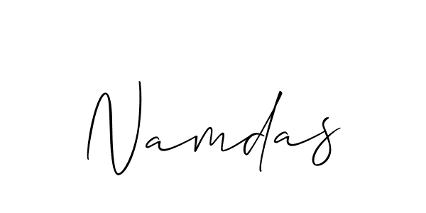 Also we have Namdas name is the best signature style. Create professional handwritten signature collection using Allison_Script autograph style. Namdas signature style 2 images and pictures png