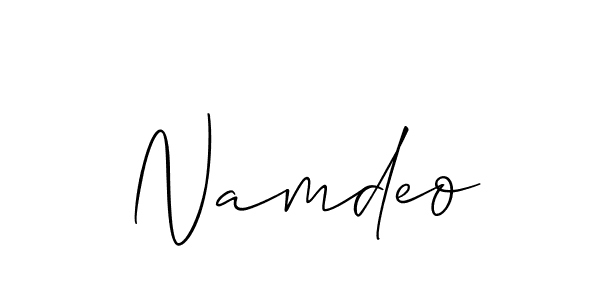 Similarly Allison_Script is the best handwritten signature design. Signature creator online .You can use it as an online autograph creator for name Namdeo. Namdeo signature style 2 images and pictures png