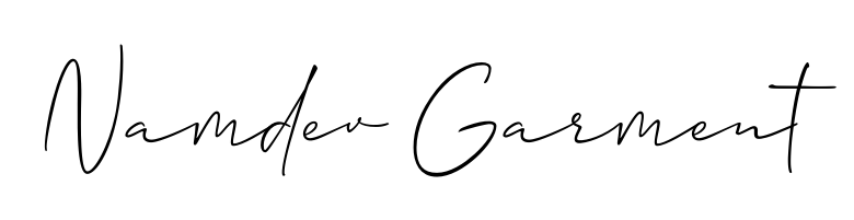 Create your official email sign-off with Namdev Garment name in Allison_Script style. Crisp, clean, and perfectly legible across all screens. Namdev Garment signature style 2 images and pictures png