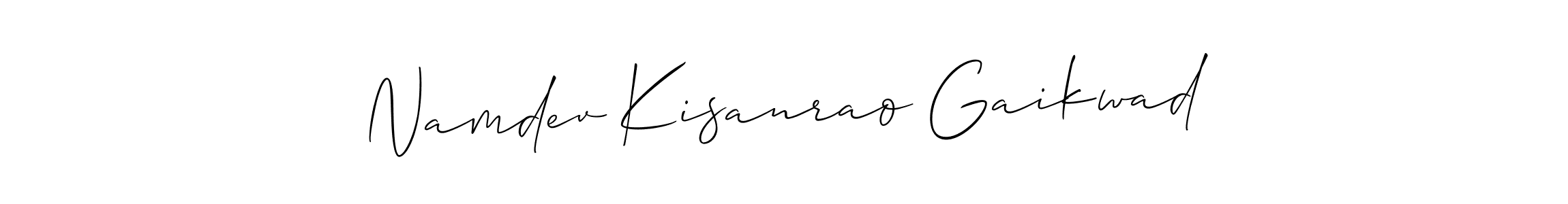 Design your own signature with our free online signature maker. With this signature software, you can create a handwritten (Allison_Script) signature for name Namdev Kisanrao Gaikwad. Namdev Kisanrao Gaikwad signature style 2 images and pictures png