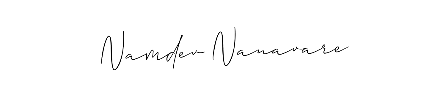 You can use this online signature creator to create a handwritten signature for the name Namdev Nanavare. This is the best online autograph maker. Namdev Nanavare signature style 2 images and pictures png