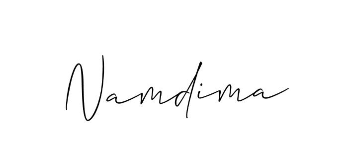 It looks lik you need a new signature style for name Namdima. Design unique handwritten (Allison_Script) signature with our free signature maker in just a few clicks. Namdima signature style 2 images and pictures png