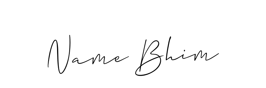 Best and Professional Signature Style for Name Bhim. Allison_Script Best Signature Style Collection. Name Bhim signature style 2 images and pictures png
