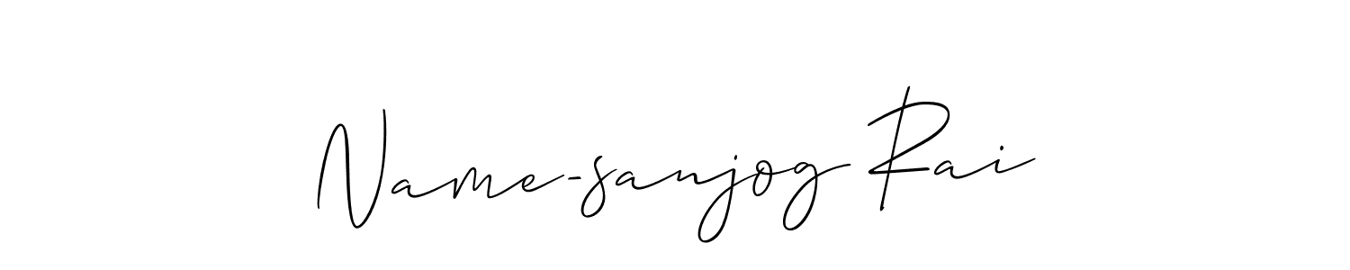 if you are searching for the best signature style for your name Name-sanjog Rai. so please give up your signature search. here we have designed multiple signature styles  using Allison_Script. Name-sanjog Rai signature style 2 images and pictures png