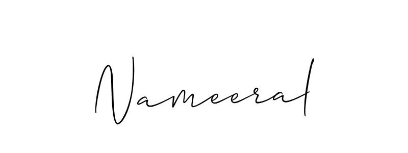 How to make Nameeral signature? Allison_Script is a professional autograph style. Create handwritten signature for Nameeral name. Nameeral signature style 2 images and pictures png