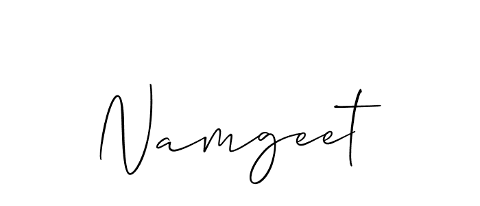 How to Draw Namgeet signature style? Allison_Script is a latest design signature styles for name Namgeet. Namgeet signature style 2 images and pictures png