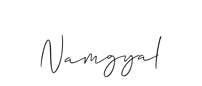 The best way (Allison_Script) to make a short signature is to pick only two or three words in your name. The name Namgyal include a total of six letters. For converting this name. Namgyal signature style 2 images and pictures png