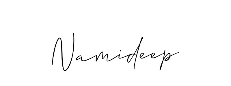 Best and Professional Signature Style for Namideep. Allison_Script Best Signature Style Collection. Namideep signature style 2 images and pictures png