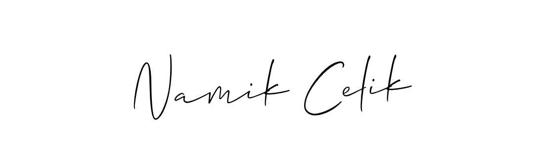 You can use this online signature creator to create a handwritten signature for the name Namik Celik. This is the best online autograph maker. Namik Celik signature style 2 images and pictures png