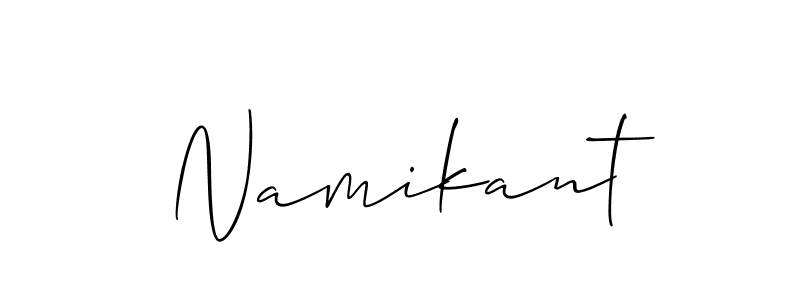It looks lik you need a new signature style for name Namikant. Design unique handwritten (Allison_Script) signature with our free signature maker in just a few clicks. Namikant signature style 2 images and pictures png
