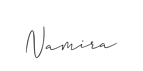 You should practise on your own different ways (Allison_Script) to write your name (Namira) in signature. don't let someone else do it for you. Namira signature style 2 images and pictures png