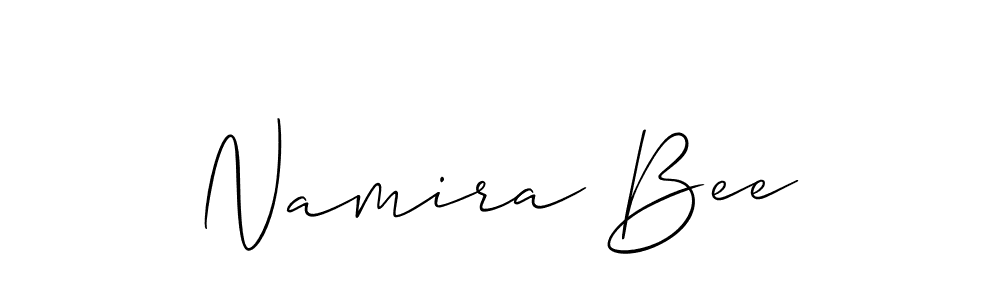 Best and Professional Signature Style for Namira Bee. Allison_Script Best Signature Style Collection. Namira Bee signature style 2 images and pictures png