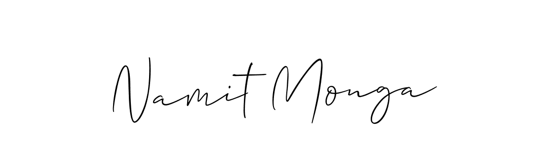 Make a short Namit Monga signature style. Manage your documents anywhere anytime using Allison_Script. Create and add eSignatures, submit forms, share and send files easily. Namit Monga signature style 2 images and pictures png