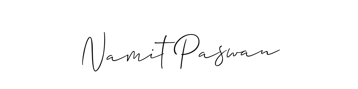 How to make Namit Paswan signature? Allison_Script is a professional autograph style. Create handwritten signature for Namit Paswan name. Namit Paswan signature style 2 images and pictures png