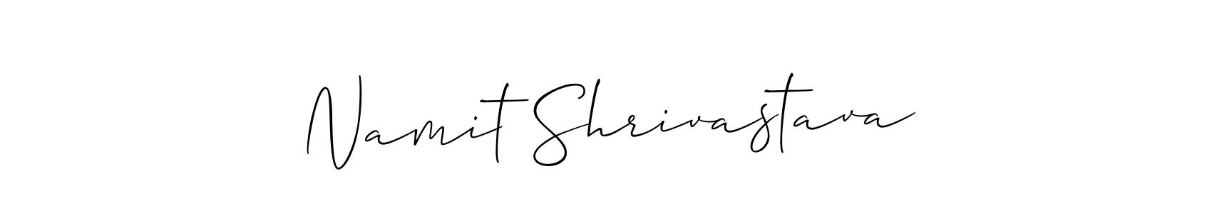 How to Draw Namit Shrivastava signature style? Allison_Script is a latest design signature styles for name Namit Shrivastava. Namit Shrivastava signature style 2 images and pictures png
