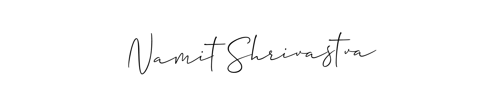 Also You can easily find your signature by using the search form. We will create Namit Shrivastva name handwritten signature images for you free of cost using Allison_Script sign style. Namit Shrivastva signature style 2 images and pictures png