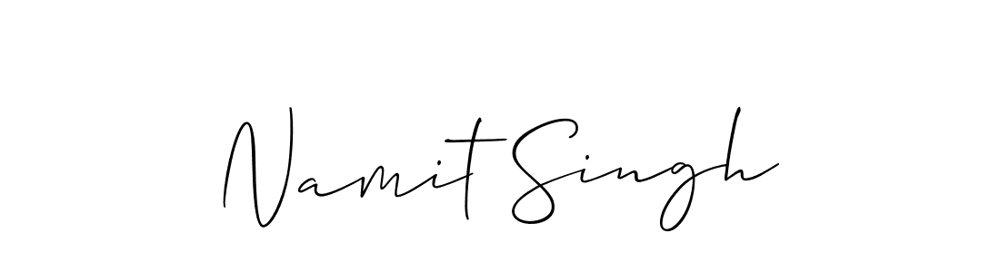 Allison_Script is a professional signature style that is perfect for those who want to add a touch of class to their signature. It is also a great choice for those who want to make their signature more unique. Get Namit Singh name to fancy signature for free. Namit Singh signature style 2 images and pictures png
