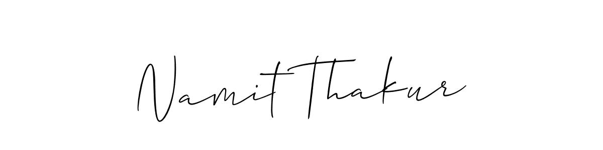 It looks lik you need a new signature style for name Namit Thakur. Design unique handwritten (Allison_Script) signature with our free signature maker in just a few clicks. Namit Thakur signature style 2 images and pictures png