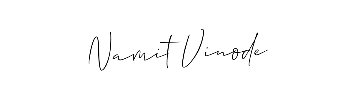 Best and Professional Signature Style for Namit Vinode. Allison_Script Best Signature Style Collection. Namit Vinode signature style 2 images and pictures png